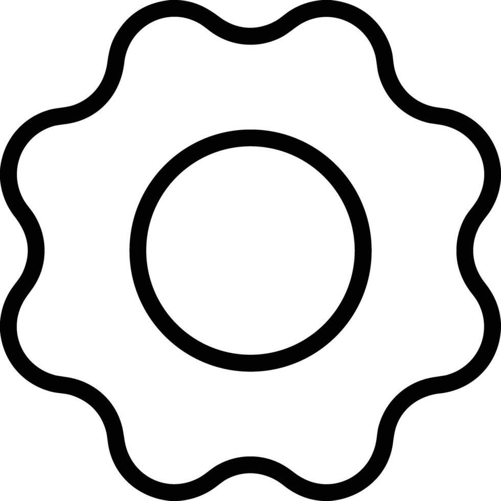Gear setting symbol icon vector image. Illustration of the industrial wheel mechine mechanism design image