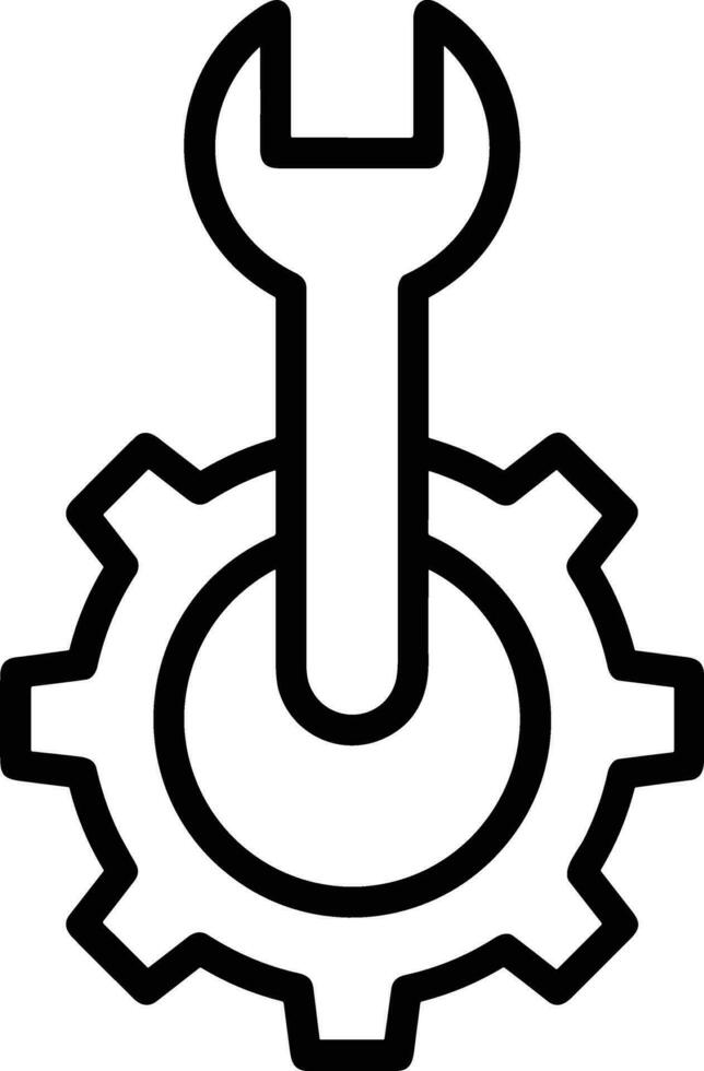 Gear setting symbol icon vector image. Illustration of the industrial wheel mechine mechanism design image