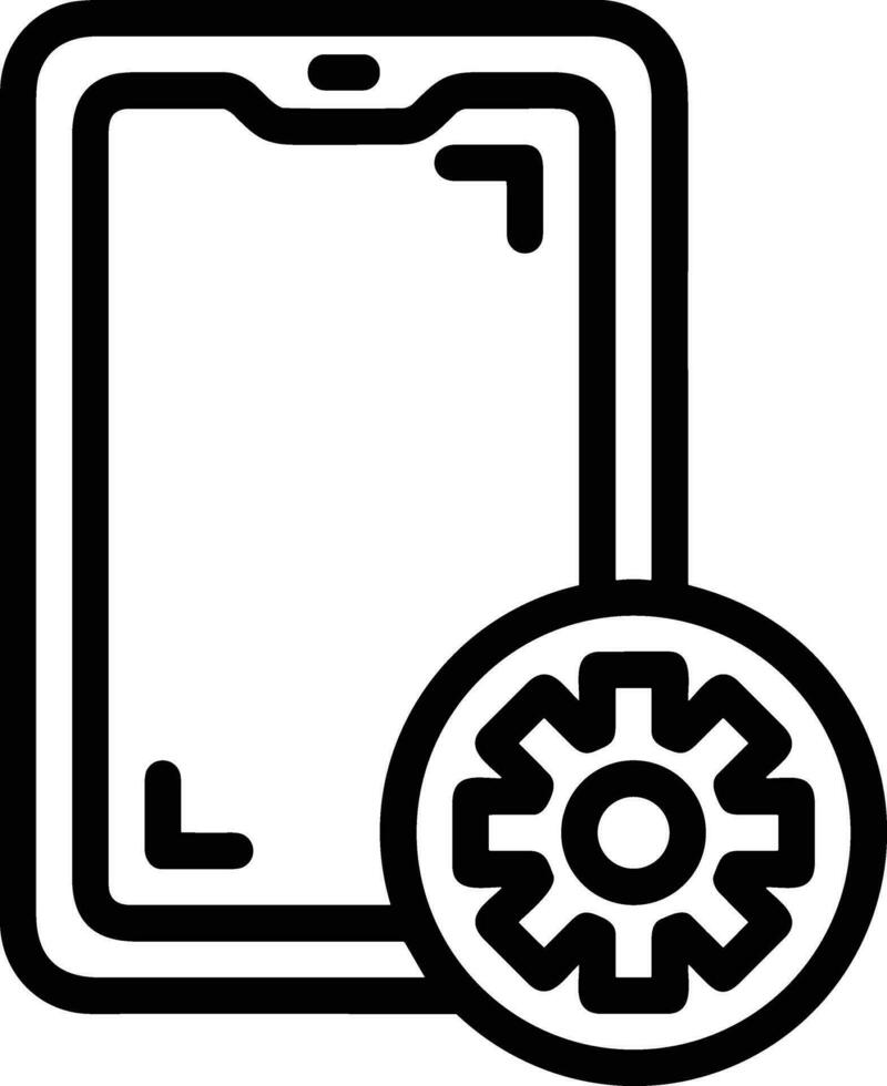 Gear setting symbol icon vector image. Illustration of the industrial wheel mechine mechanism design image