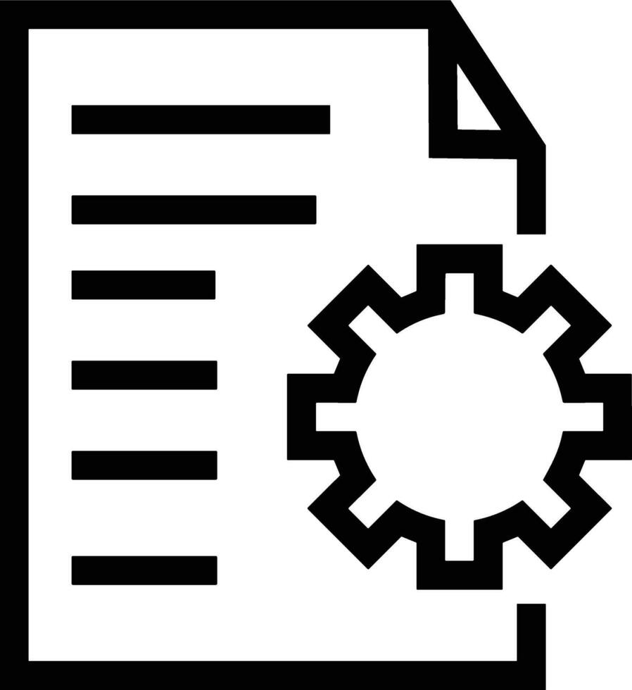 Gear setting symbol icon vector image. Illustration of the industrial wheel mechine mechanism design image