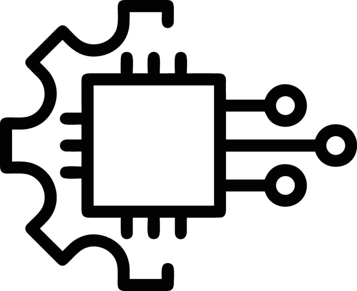 Gear setting symbol icon vector image. Illustration of the industrial wheel mechine mechanism design image