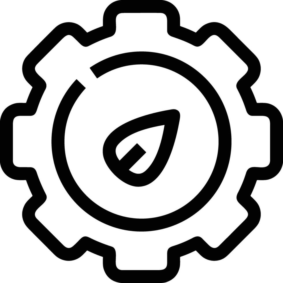 Gear setting symbol icon vector image. Illustration of the industrial wheel mechine mechanism design image