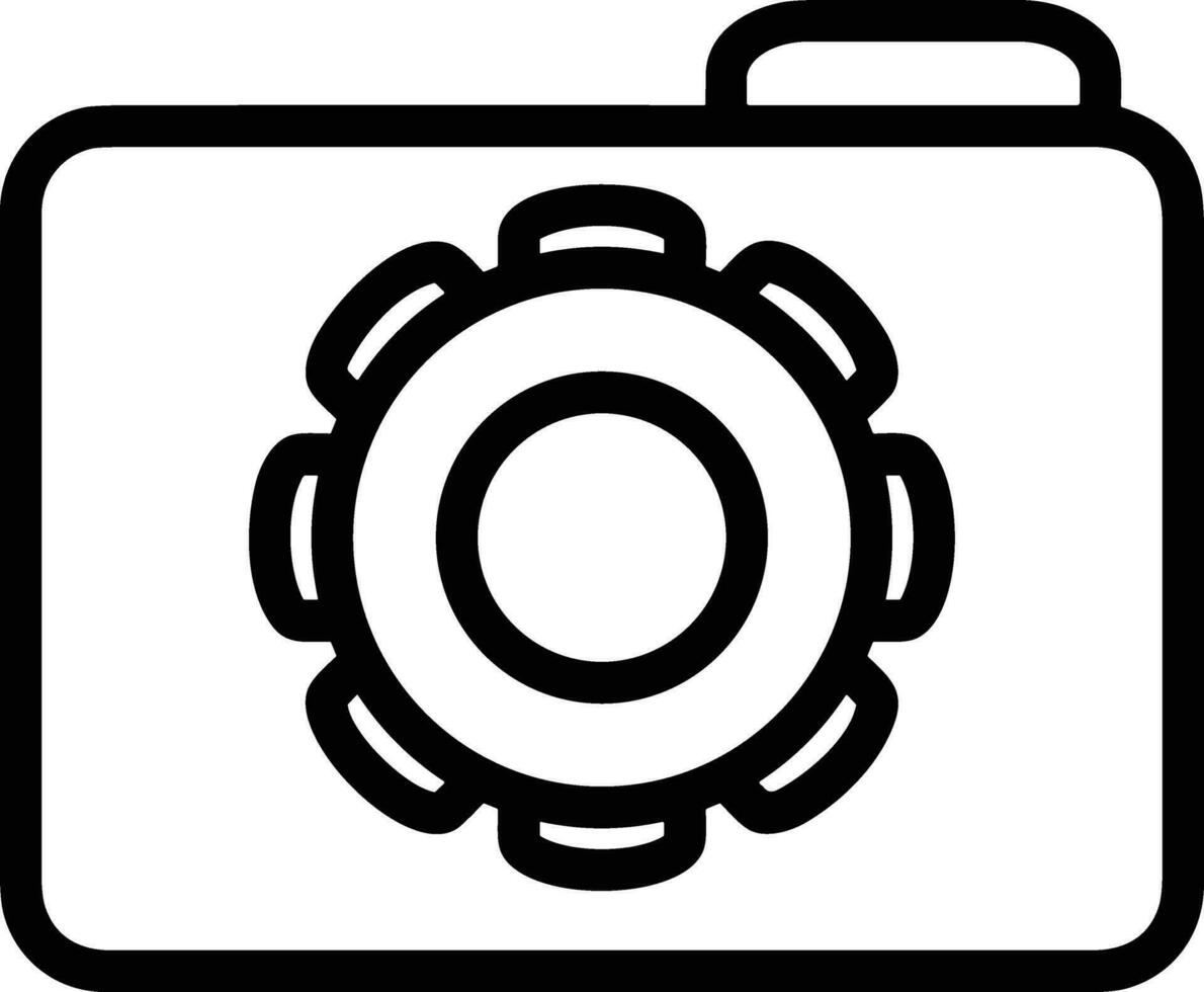 Gear setting symbol icon vector image. Illustration of the industrial wheel mechine mechanism design image