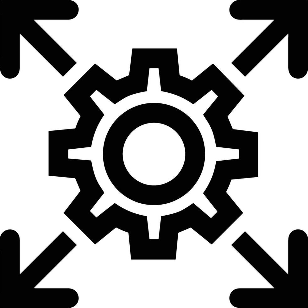 Gear setting symbol icon vector image. Illustration of the industrial wheel mechine mechanism design image