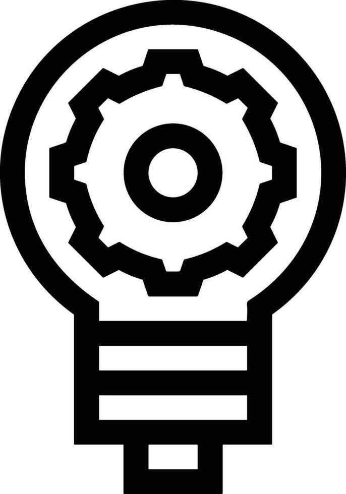 Gear setting symbol icon vector image. Illustration of the industrial wheel mechine mechanism design image
