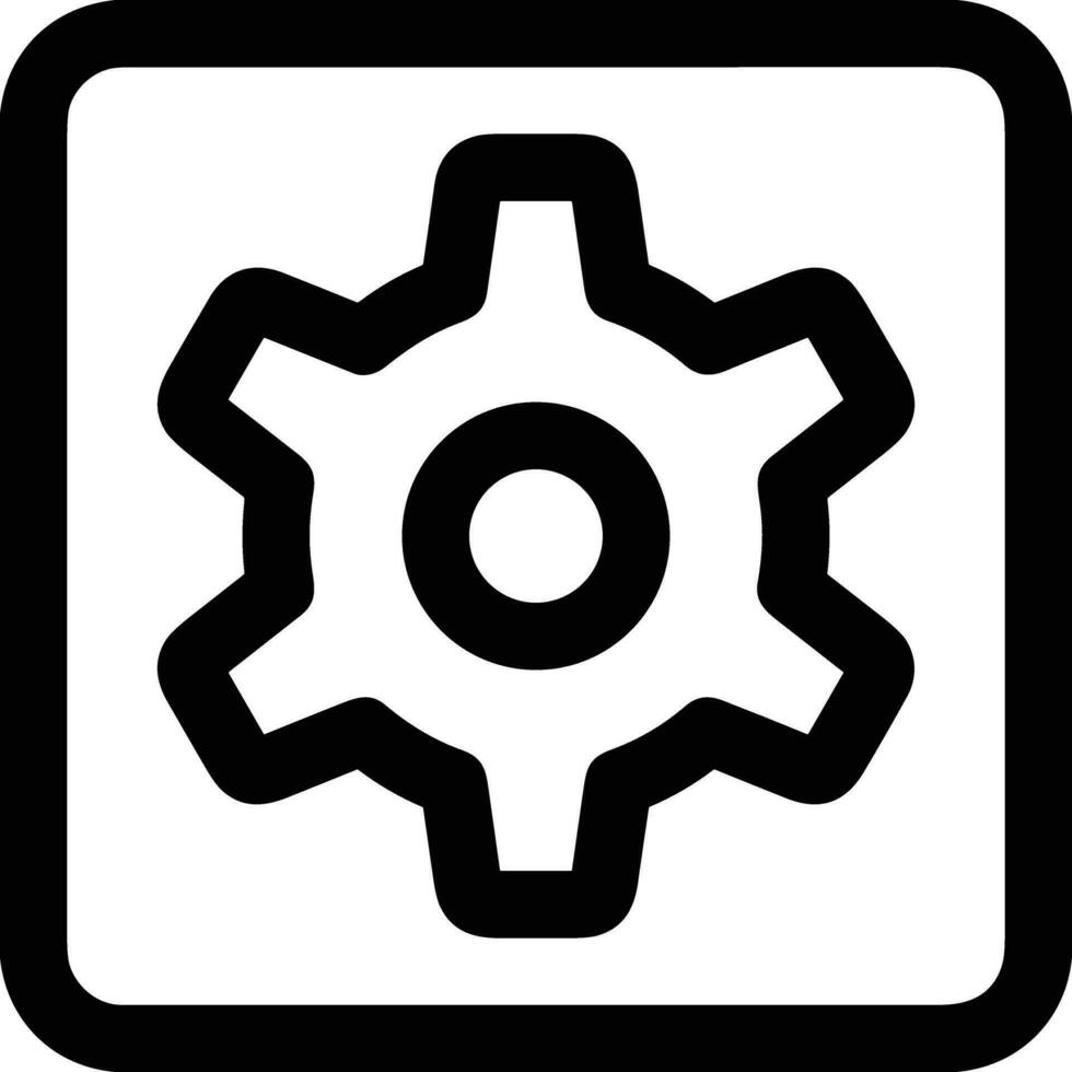 Gear setting symbol icon vector image. Illustration of the industrial wheel mechine mechanism design image