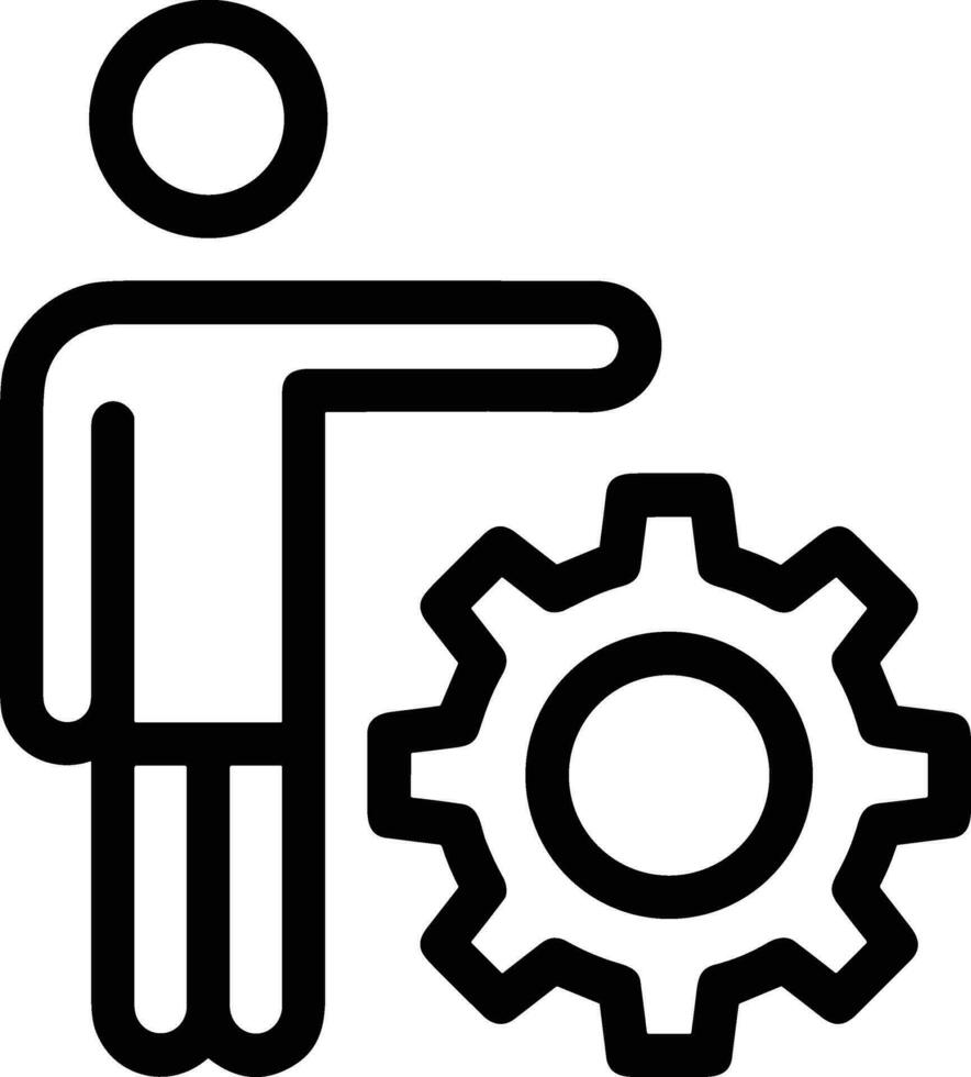 Gear setting symbol icon vector image. Illustration of the industrial wheel mechine mechanism design image