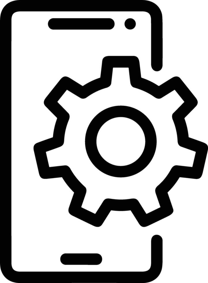 Gear setting symbol icon vector image. Illustration of the industrial wheel mechine mechanism design image