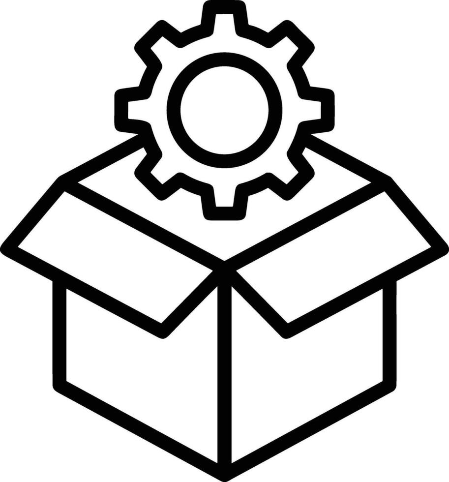 Gear setting symbol icon vector image. Illustration of the industrial wheel mechine mechanism design image