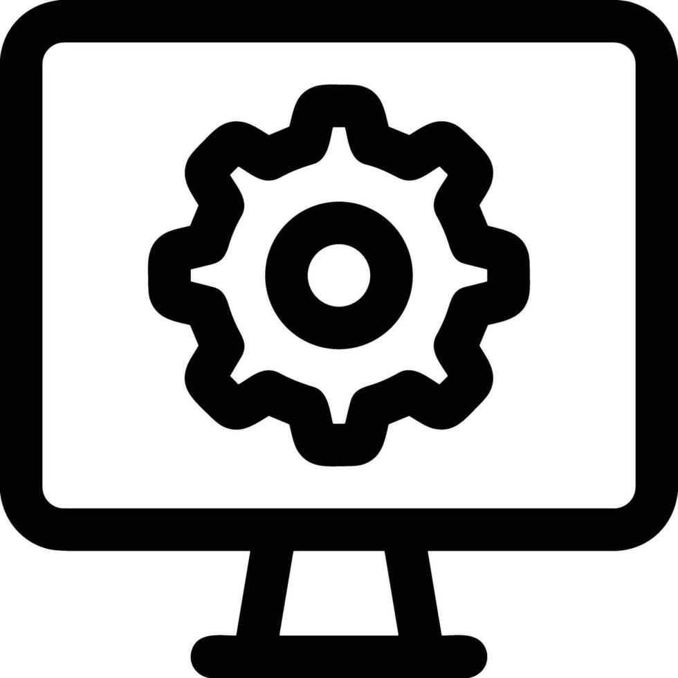 Gear setting symbol icon vector image. Illustration of the industrial wheel mechine mechanism design image