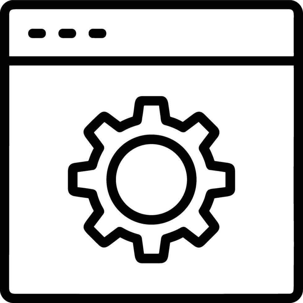 Gear setting symbol icon vector image. Illustration of the industrial wheel mechine mechanism design image