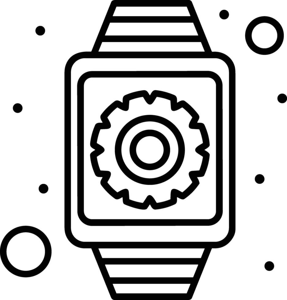 Gear setting symbol icon vector image. Illustration of the industrial wheel mechine mechanism design image