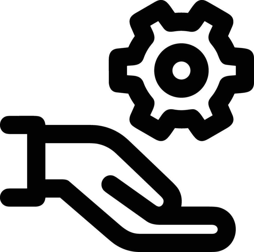 Gear setting symbol icon vector image. Illustration of the industrial wheel mechine mechanism design image