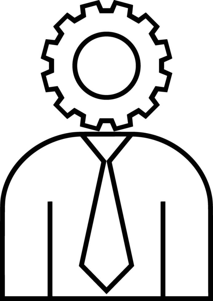 Gear setting symbol icon vector image. Illustration of the industrial wheel mechine mechanism design image