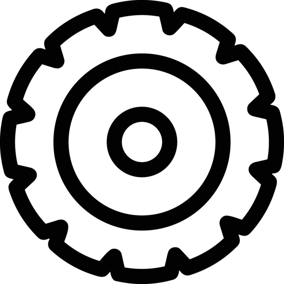 Gear setting symbol icon vector image. Illustration of the industrial wheel mechine mechanism design image