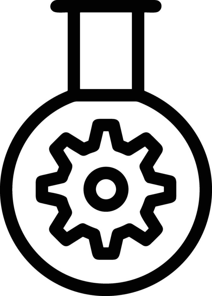 Gear setting symbol icon vector image. Illustration of the industrial wheel mechine mechanism design image