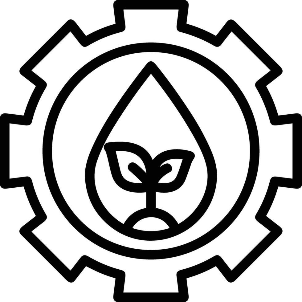 Gear setting symbol icon vector image. Illustration of the industrial wheel mechine mechanism design image