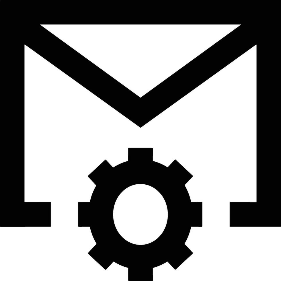 Gear setting symbol icon vector image. Illustration of the industrial wheel mechine mechanism design image