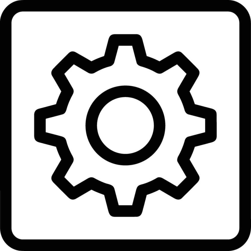 Gear setting symbol icon vector image. Illustration of the industrial wheel mechine mechanism design image