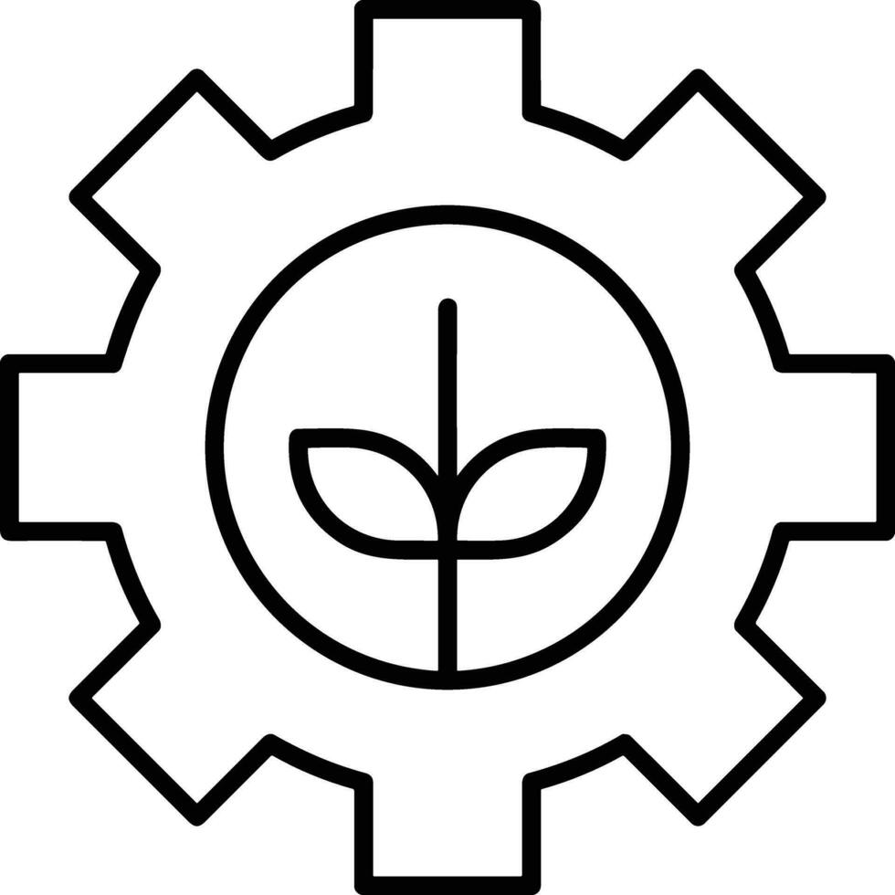 Gear setting symbol icon vector image. Illustration of the industrial wheel mechine mechanism design image
