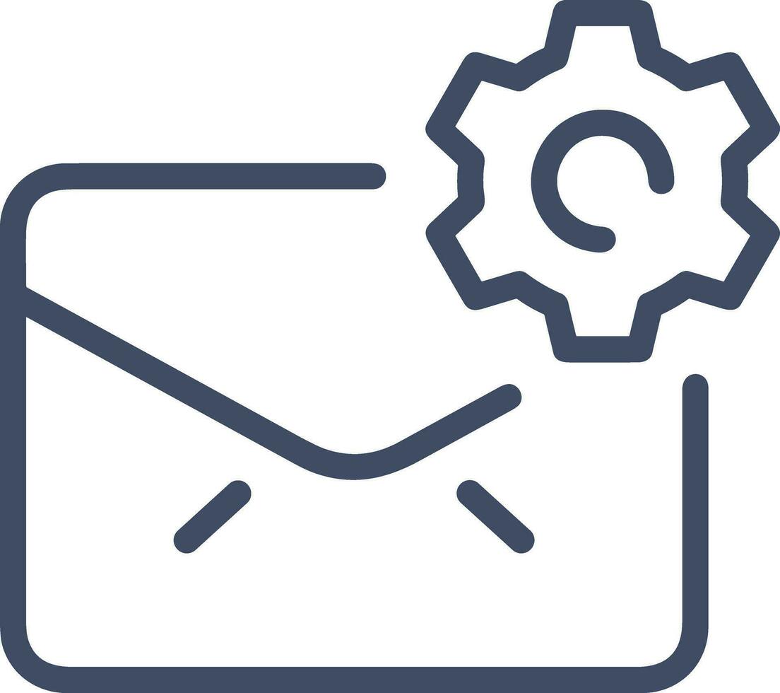 Gear setting symbol icon vector image. Illustration of the industrial wheel mechine mechanism design image