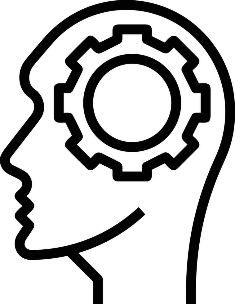 Gear setting symbol icon vector image. Illustration of the industrial wheel mechine mechanism design image