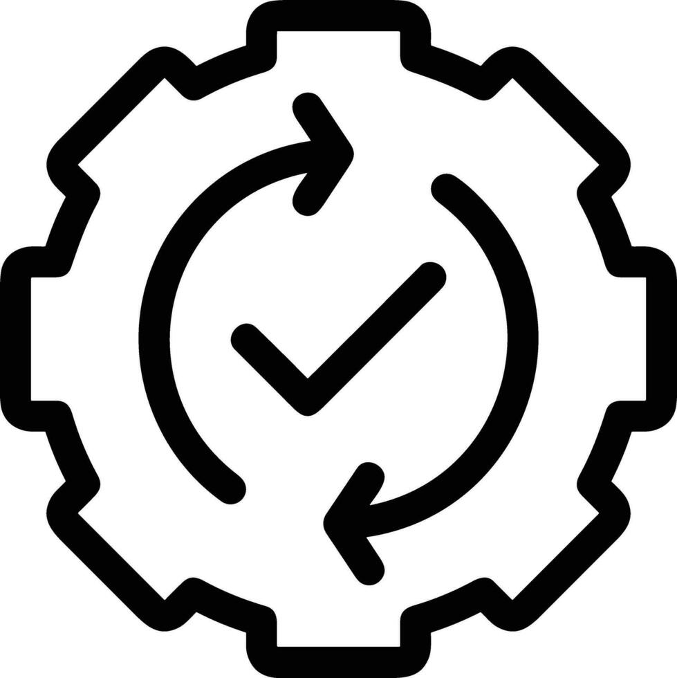 Gear setting symbol icon vector image. Illustration of the industrial wheel mechine mechanism design image