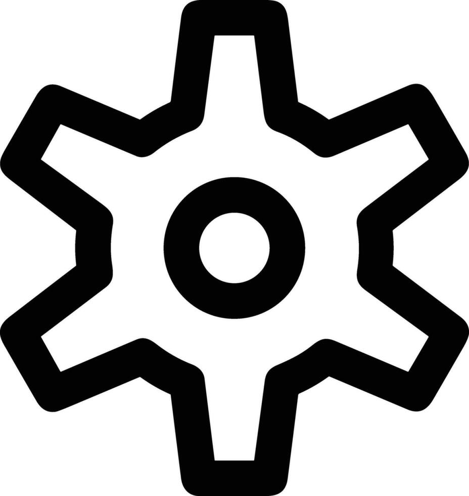 Gear setting symbol icon vector image. Illustration of the industrial wheel mechine mechanism design image