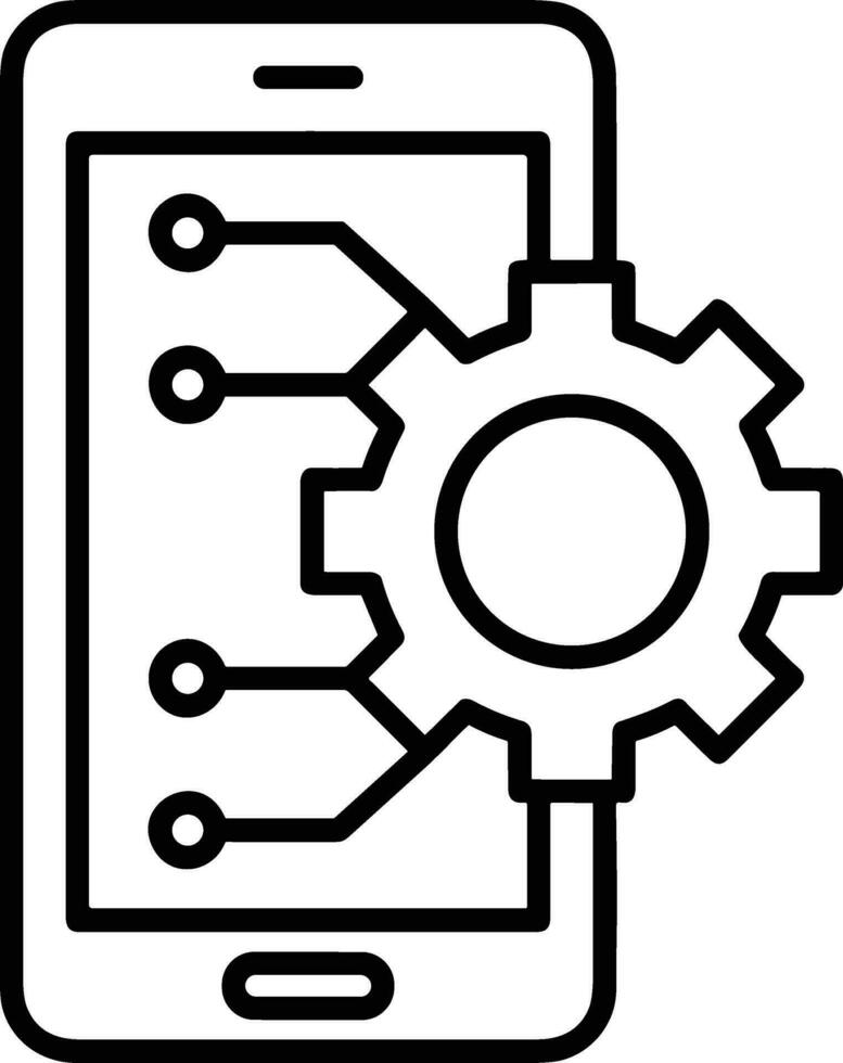 Gear setting symbol icon vector image. Illustration of the industrial wheel mechine mechanism design image