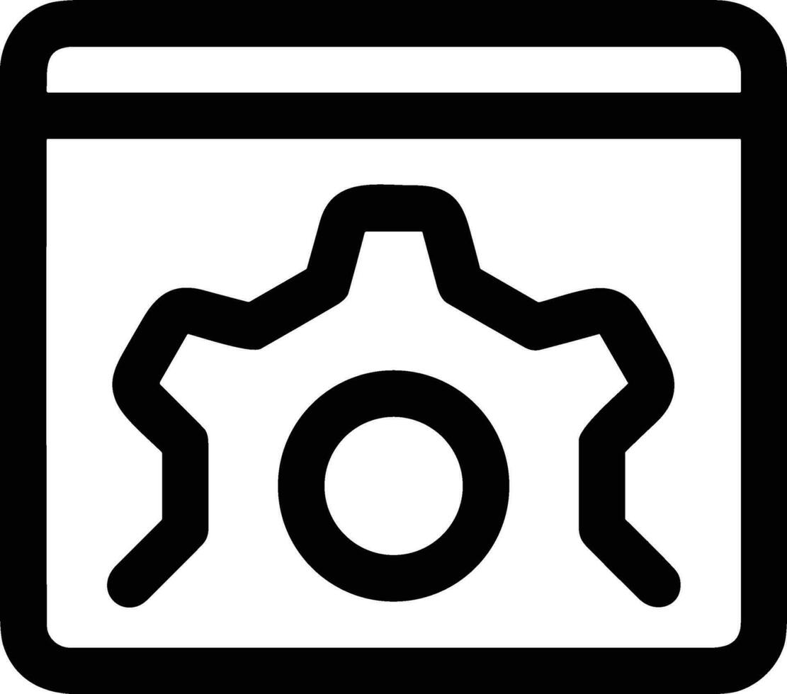 Gear setting symbol icon vector image. Illustration of the industrial wheel mechine mechanism design image