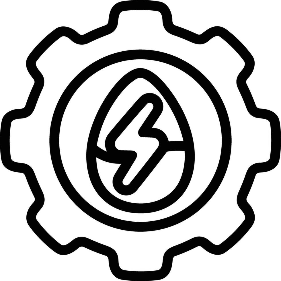 Gear setting symbol icon vector image. Illustration of the industrial wheel mechine mechanism design image