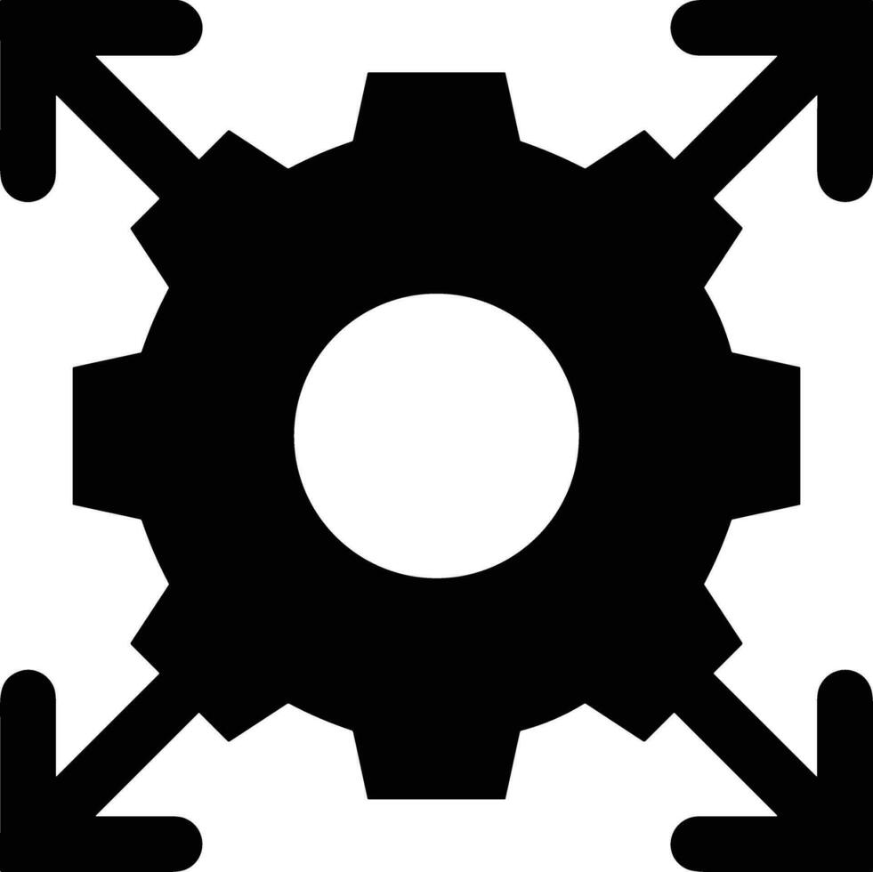 Gear setting symbol icon vector image. Illustration of the industrial wheel mechine mechanism design image