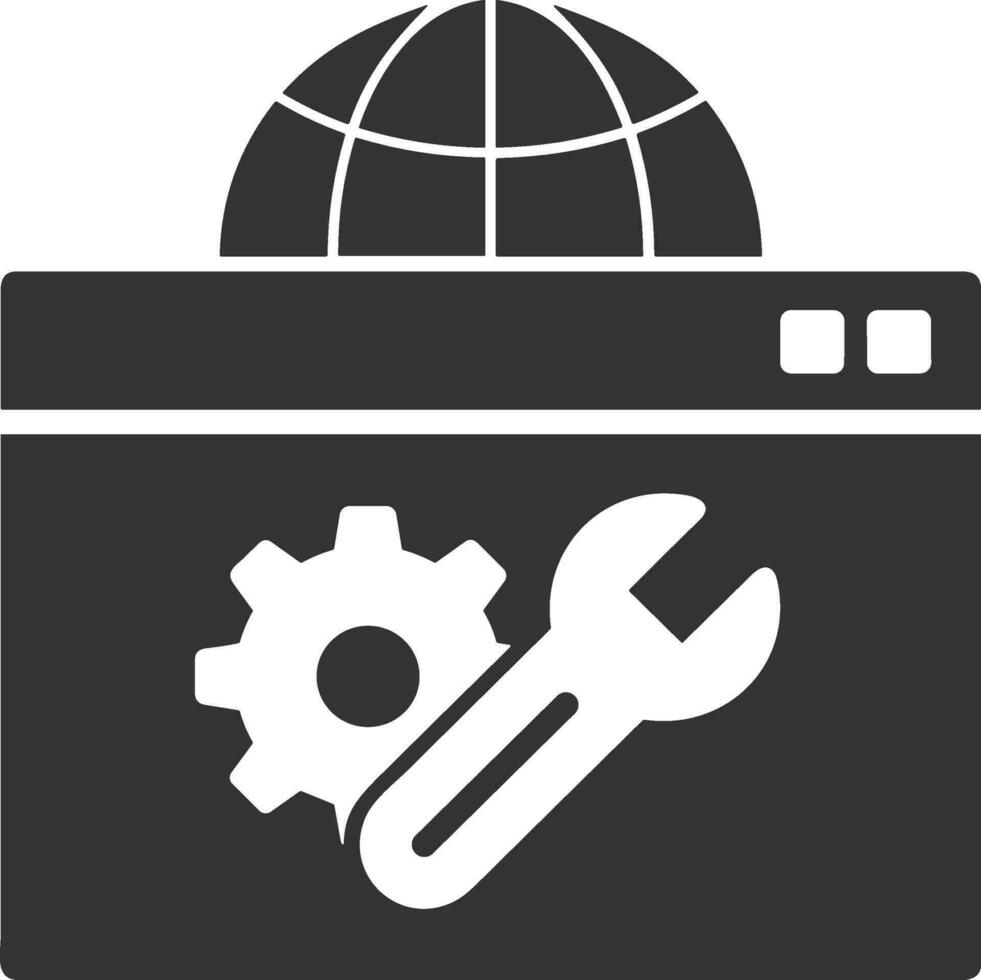 Gear setting symbol icon vector image. Illustration of the industrial wheel mechine mechanism design image