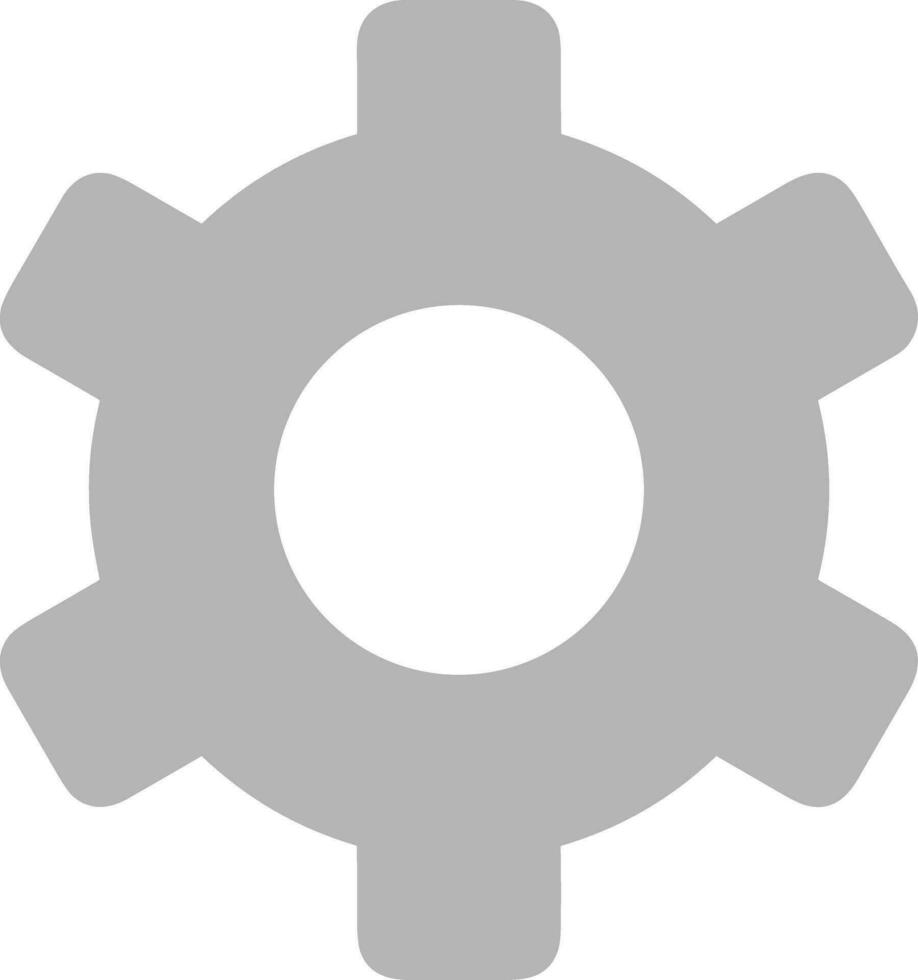 Gear setting symbol icon vector image. Illustration of the industrial wheel mechine mechanism design image