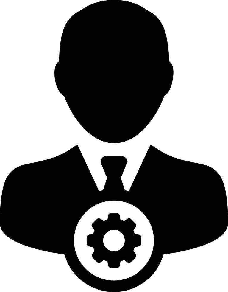 Gear setting symbol icon vector image. Illustration of the industrial wheel mechine mechanism design image