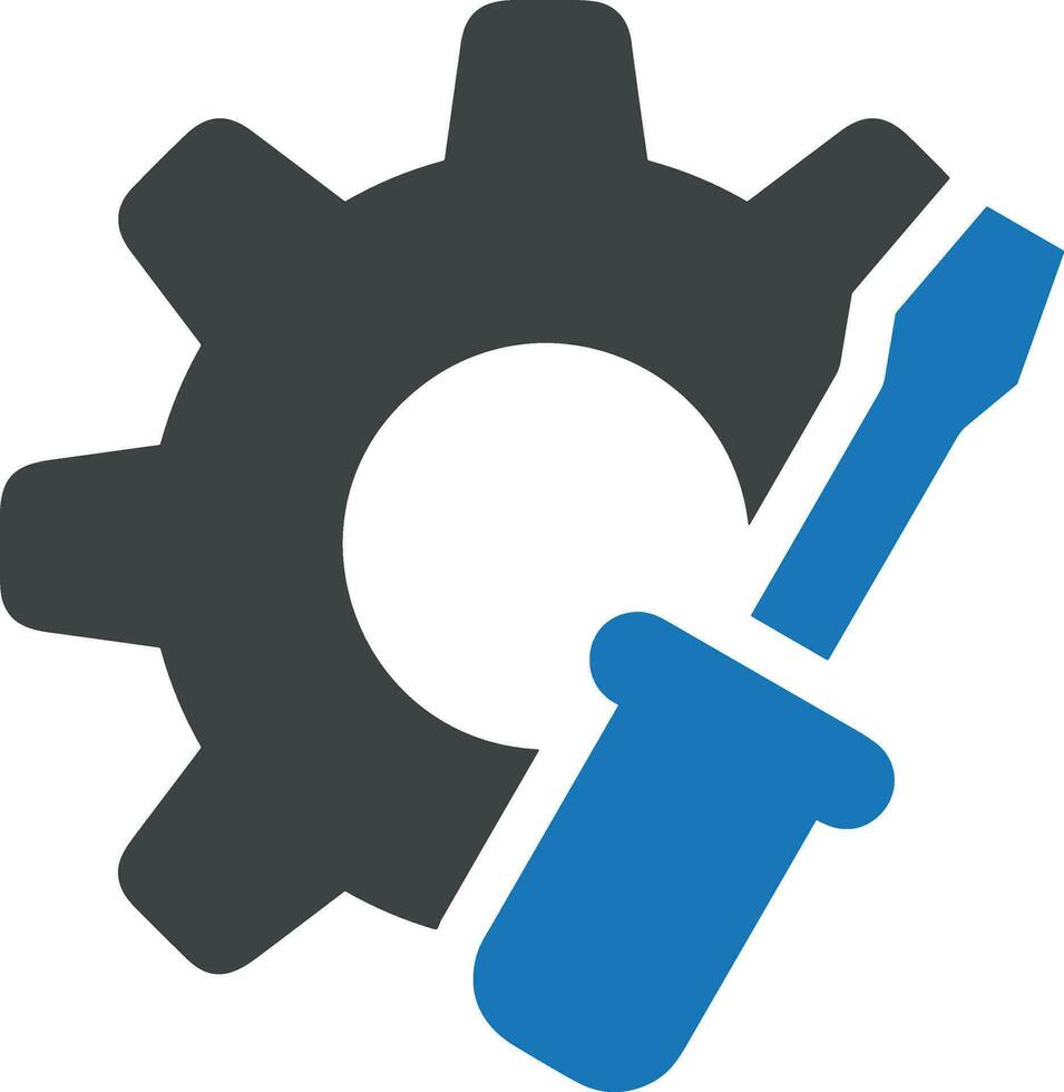 Gear setting symbol icon vector image. Illustration of the industrial wheel mechine mechanism design image