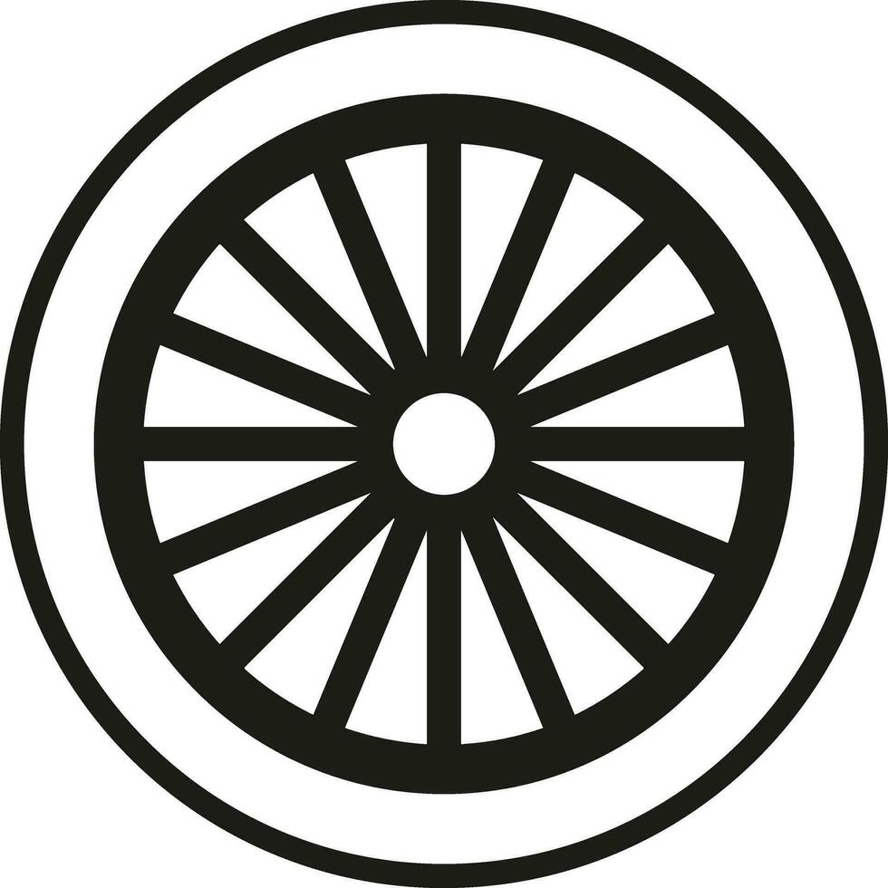 Gear setting symbol icon vector image. Illustration of the industrial wheel mechine mechanism design image