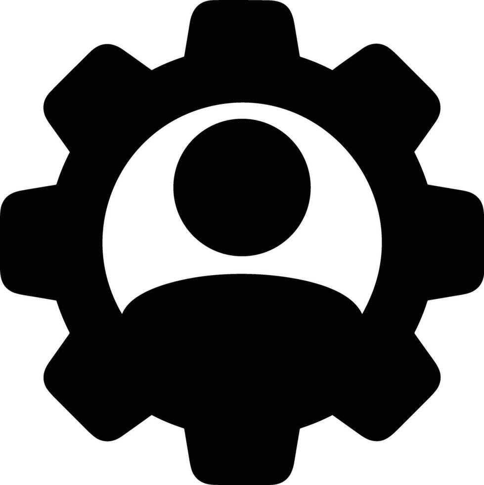 Gear setting symbol icon vector image. Illustration of the industrial wheel mechine mechanism design image