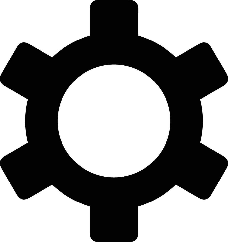 Gear setting symbol icon vector image. Illustration of the industrial wheel mechine mechanism design image