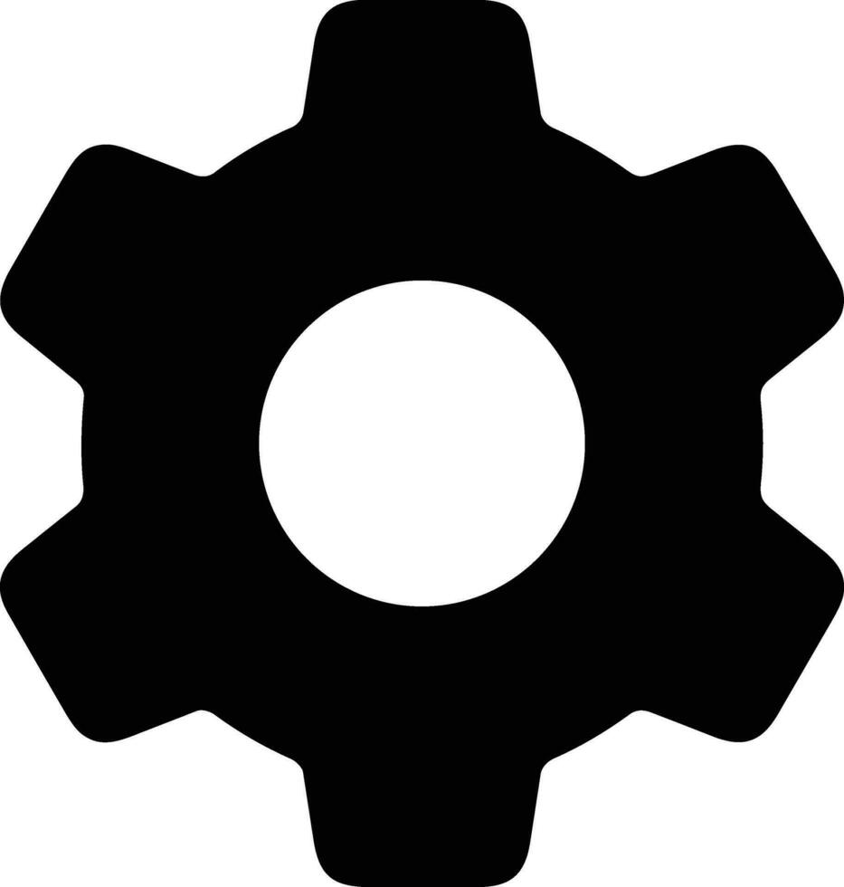 Gear setting symbol icon vector image. Illustration of the industrial wheel mechine mechanism design image