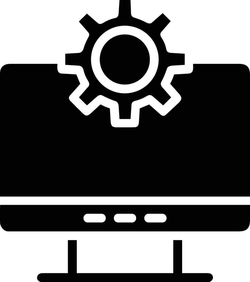 Gear setting symbol icon vector image. Illustration of the industrial wheel mechine mechanism design image