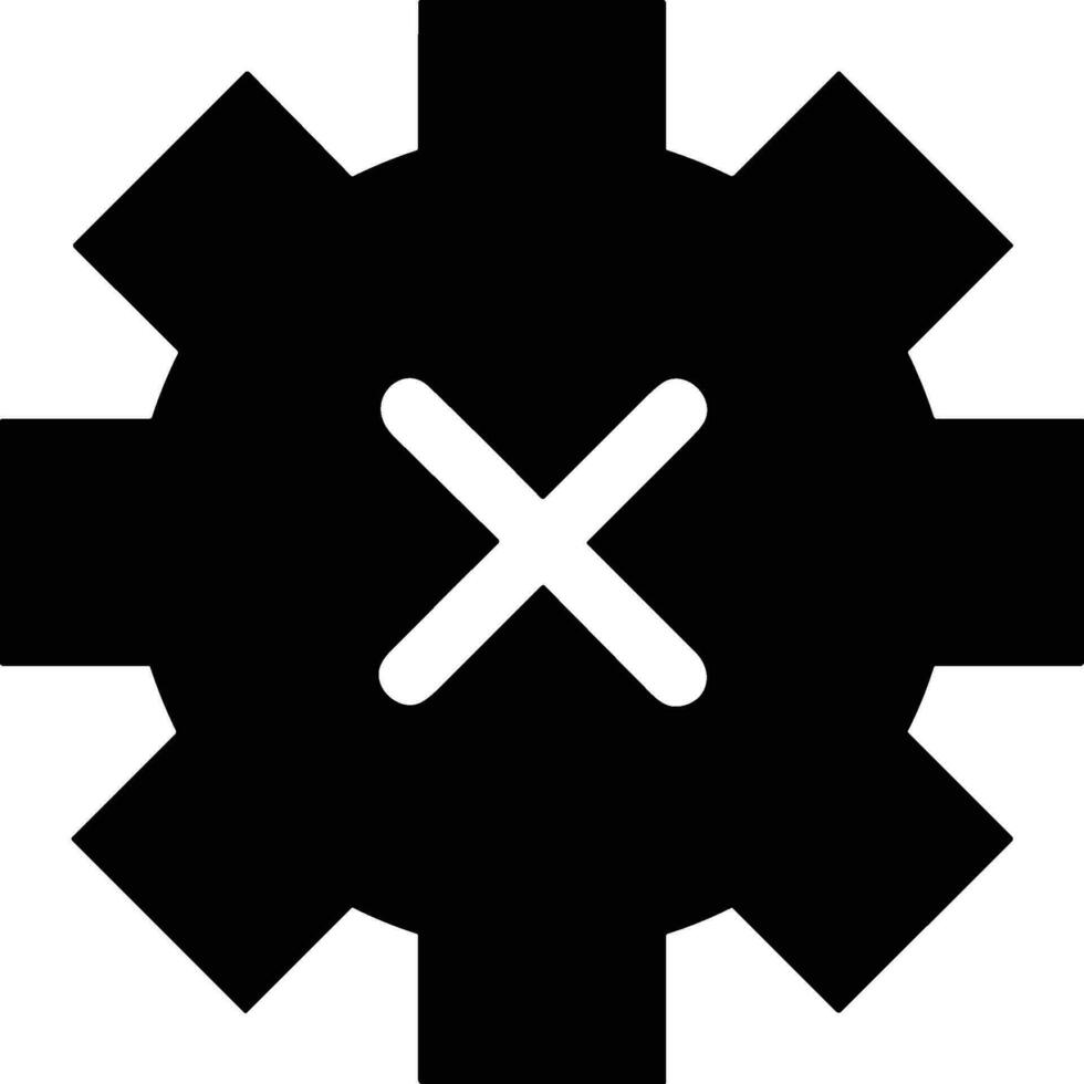 Gear setting symbol icon vector image. Illustration of the industrial wheel mechine mechanism design image