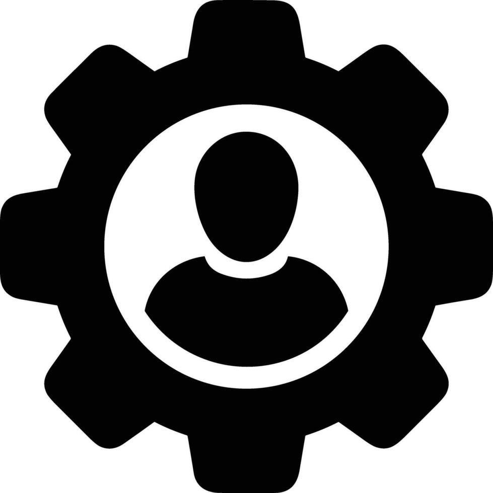 Gear setting symbol icon vector image. Illustration of the industrial wheel mechine mechanism design image