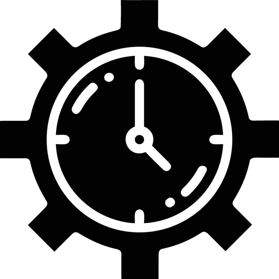 Gear setting symbol icon vector image. Illustration of the industrial wheel mechine mechanism design image