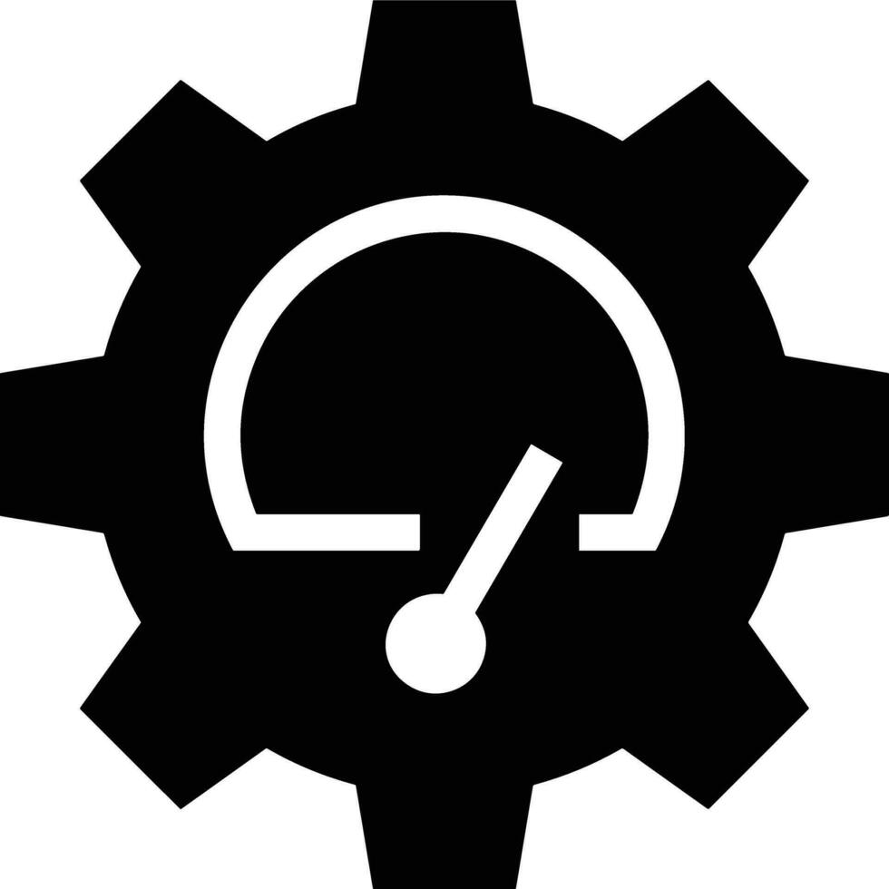 Gear setting symbol icon vector image. Illustration of the industrial wheel mechine mechanism design image