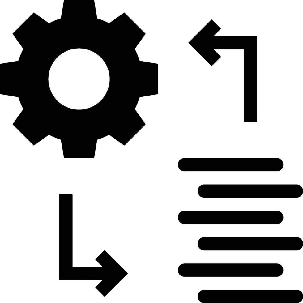 Gear setting symbol icon vector image. Illustration of the industrial wheel mechine mechanism design image