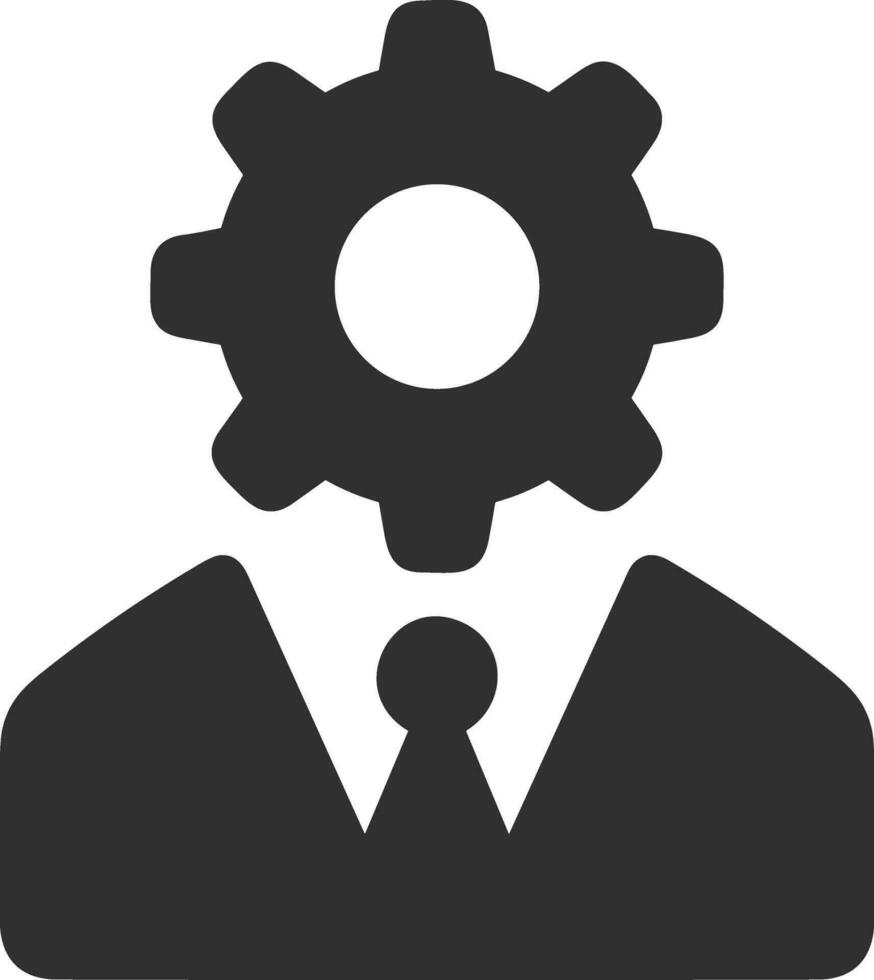 Gear setting symbol icon vector image. Illustration of the industrial wheel mechine mechanism design image
