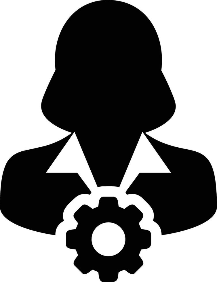 Gear setting symbol icon vector image. Illustration of the industrial wheel mechine mechanism design image
