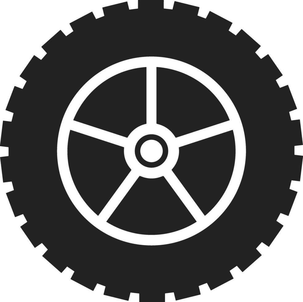 Gear setting symbol icon vector image. Illustration of the industrial wheel mechine mechanism design image