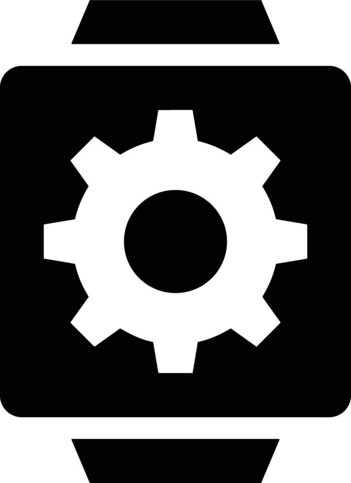 Gear setting symbol icon vector image. Illustration of the industrial wheel mechine mechanism design image